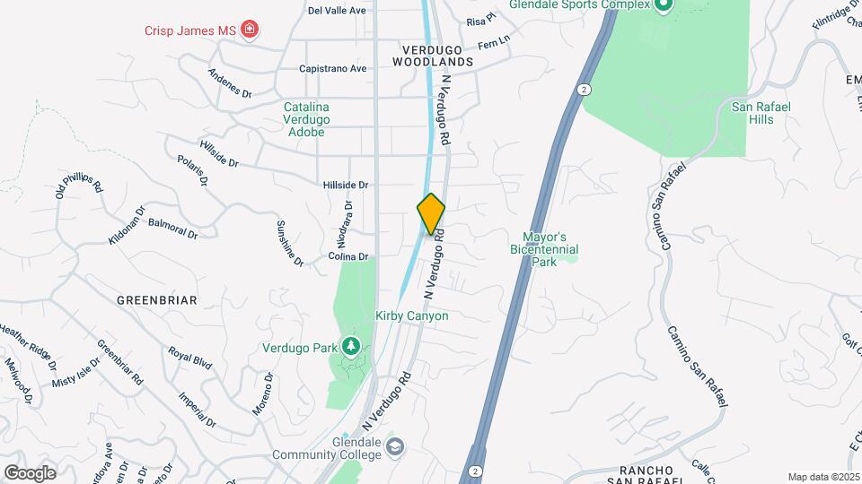 1811 Verdugo Rd Map and Location Details