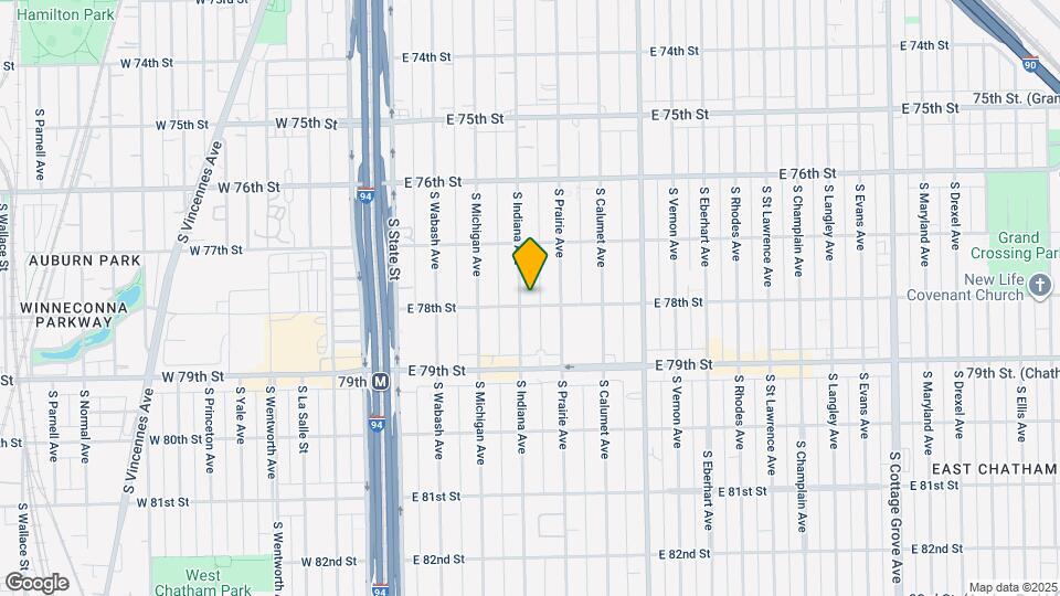 7749 S Indiana Ave Map and Location Details