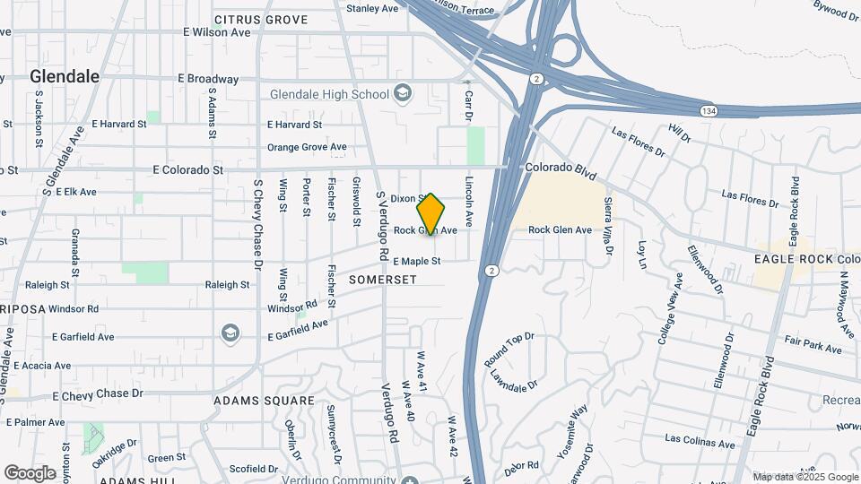 1502 Rock Glen Ave Map and Location Details