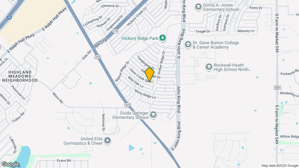 2943 Clear Creek Dr Map and Location Details