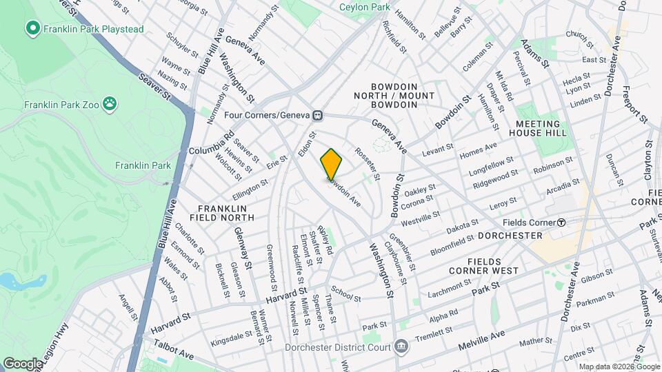 23 Bowdoin Ave, Unit 23 Bowdoin Ave #2 Map and Location Details