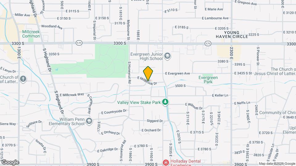 3489 S Millcreek Way, Unit 3489 Map and Location Details