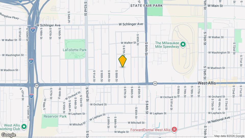 1233 S 87th St, Unit lower dulex Map and Location Details