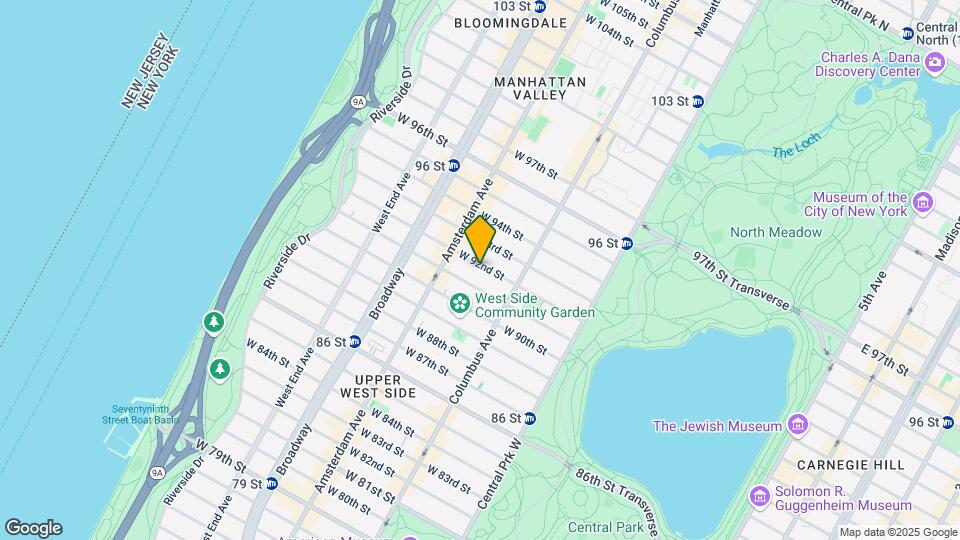 136 W 92nd St Map and Location Details