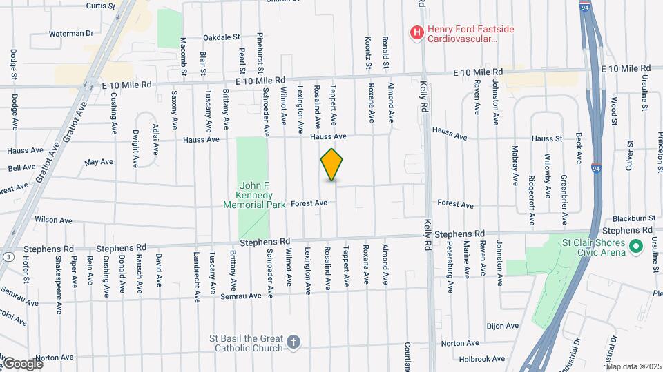 24555 Teppert Ave Map and Location Details