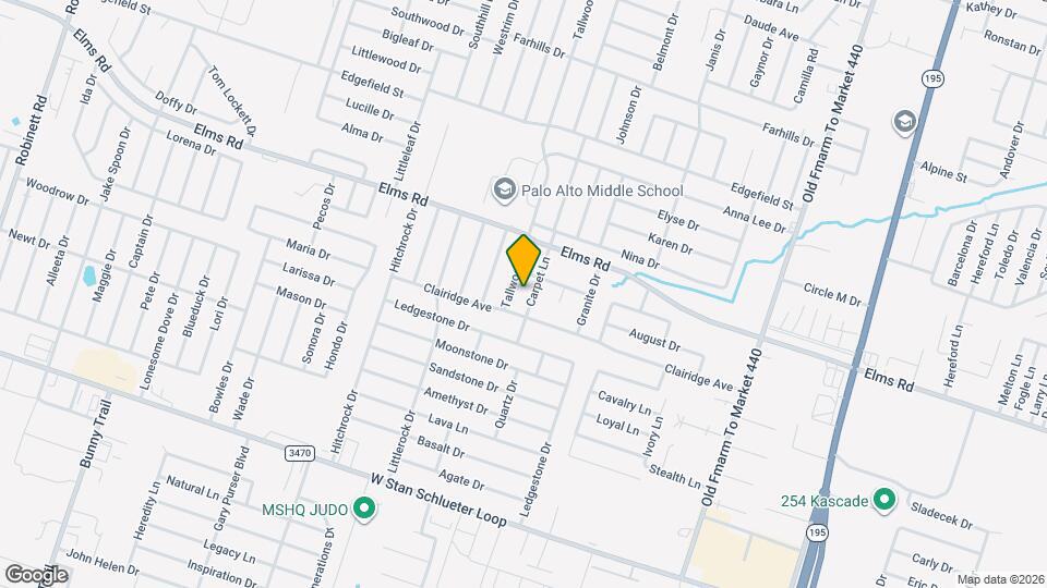 3405 Carpet Ln Map and Location Details