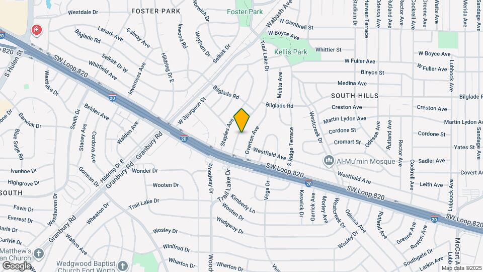 4901 Trail Lake Dr Map and Location Details
