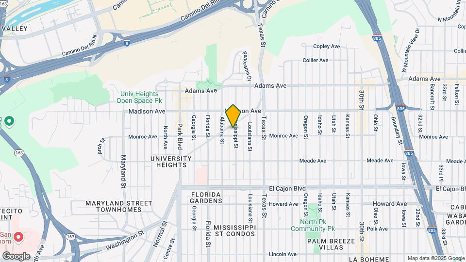4520 Mississippi St Map and Location Details