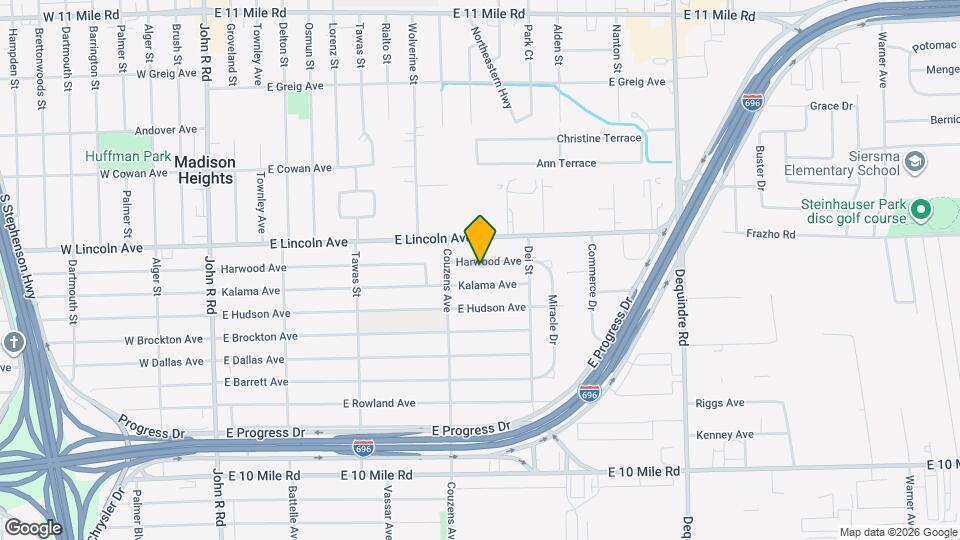1170 E Harwood Ave Mapa y Detalles de la Ubicación