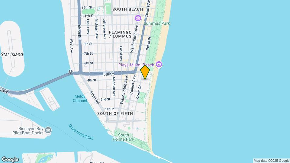 401 Ocean Dr Map and Location Details