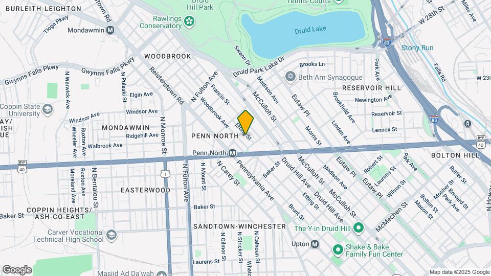 2432 Etting St Map and Location Details