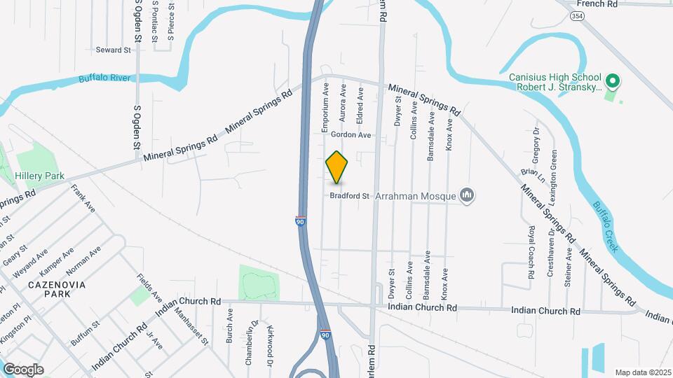 190 Aurora Ave Mapa y Detalles de la Ubicación