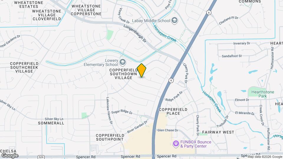 7510 Creek Glen Dr Map and Location Details