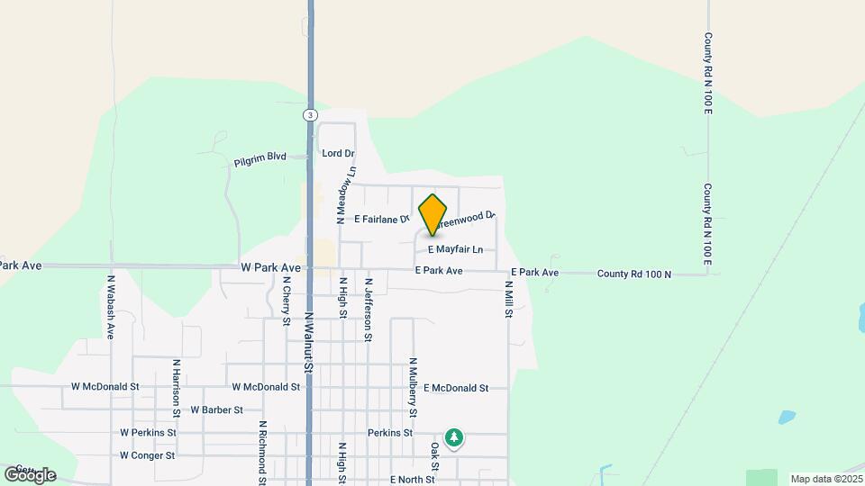 309 E Mayfair Ln Map and Location Details
