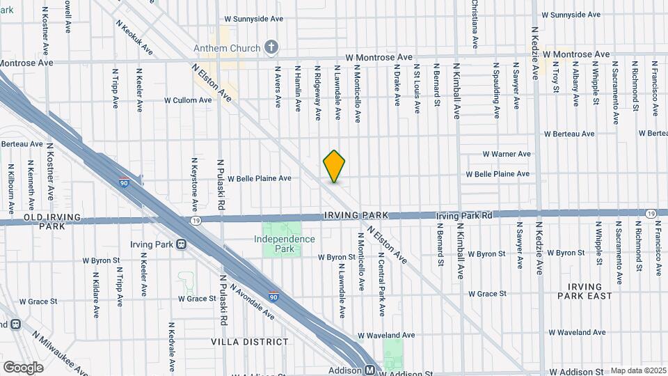 4055 N Elston Ave Map and Location Details