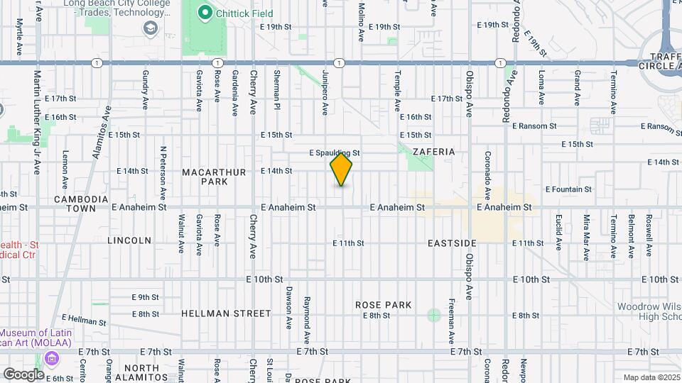 1341 Stanley Ave Map and Location Details