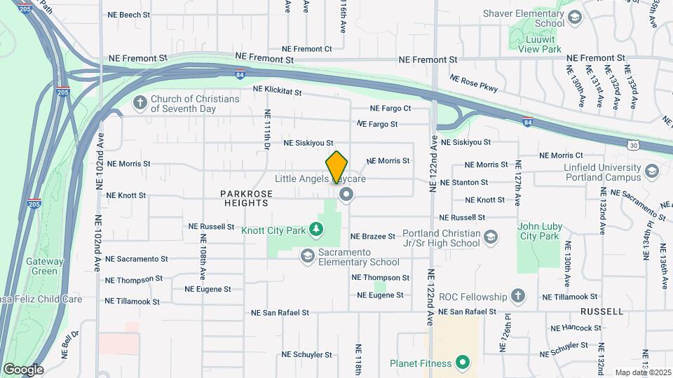 11615 NE Knott St Mapa y Detalles de la Ubicación