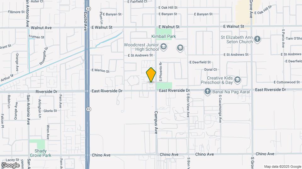 2946 S Campus Ave Map and Location Details