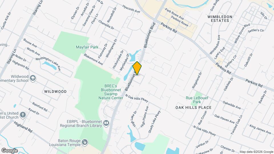 8500 Bluebonnet Blvd Map and Location Details
