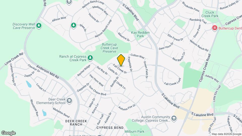 1803 Fall Creek Dr Map and Location Details