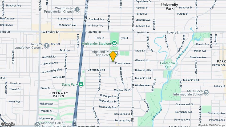 4235 Emerson Ave Map and Location Details