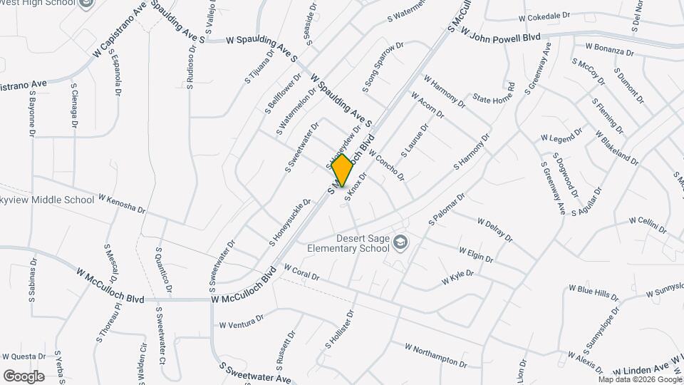 895 S Knox Dr Mapa y Detalles de la Ubicación