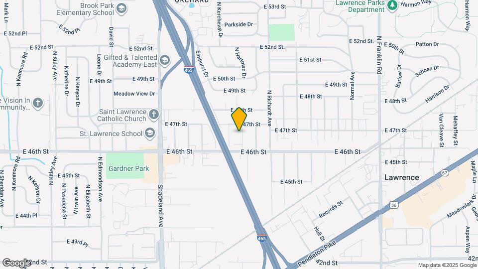 4608 N Hartman Dr Map and Location Details