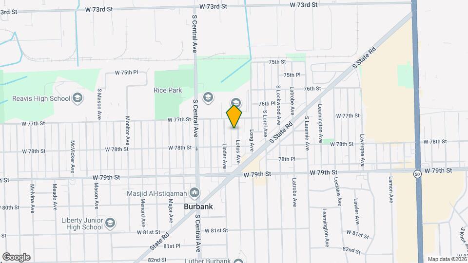 7732 Lotus Ave Map and Location Details