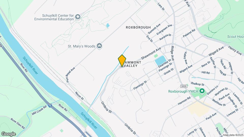 405 Shawmont Ave-Unit -D Map and Location Details