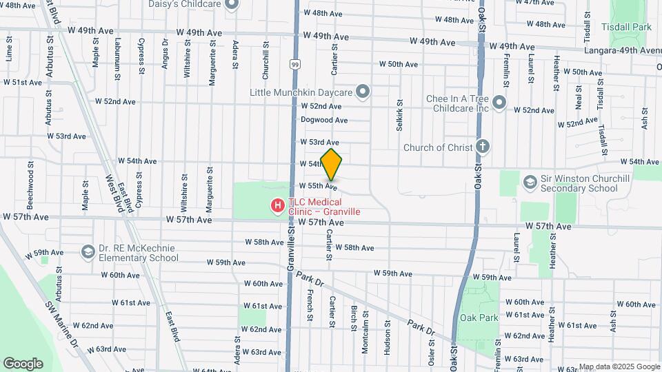 10XX W 55th Ave Map and Location Details