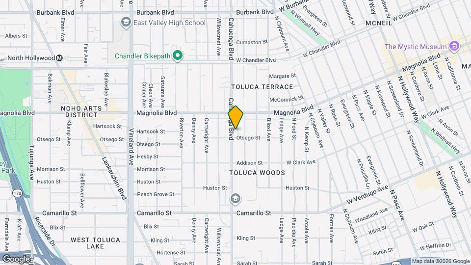 5114 Cahuenga Blvd Map and Location Details