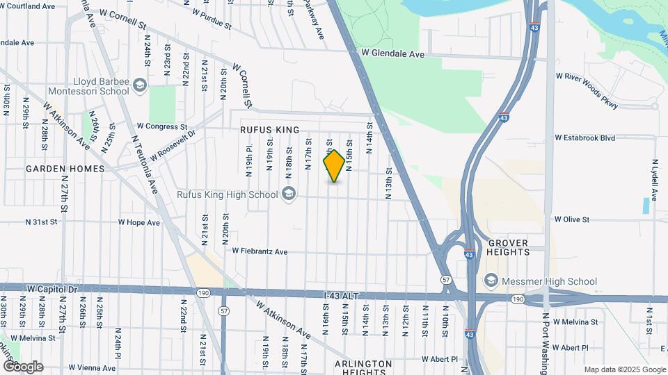 4218 N 16th St Map and Location Details