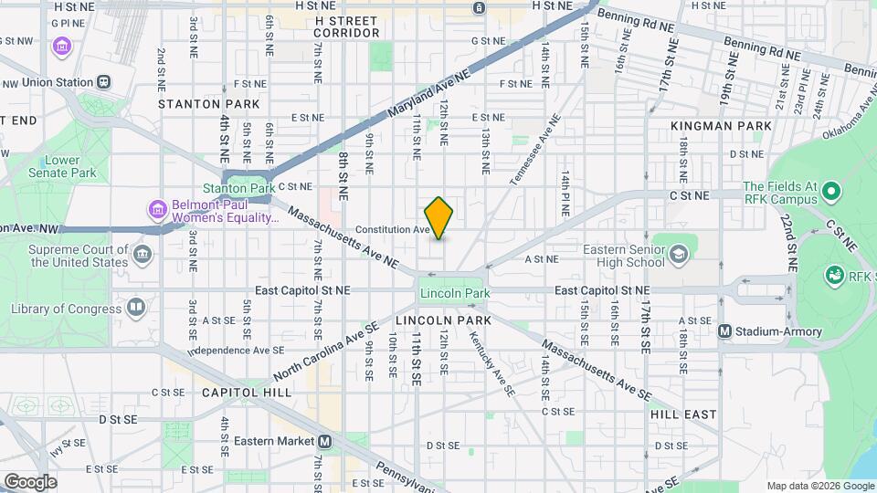 134 12th St NE, Unit Bsmt Map and Location Details