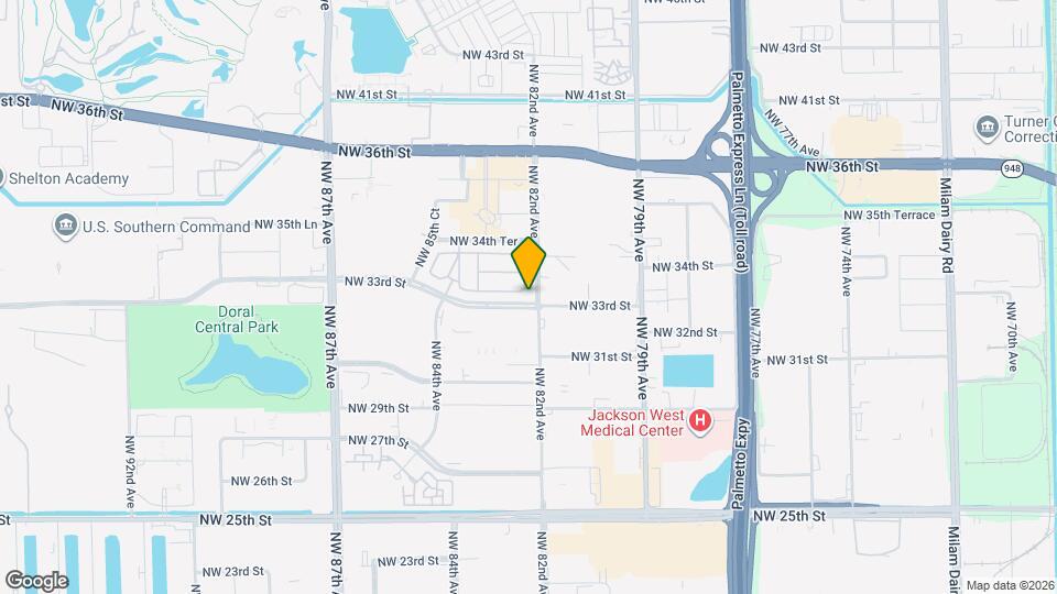 8210 NW 33rd Terrace Map and Location Details