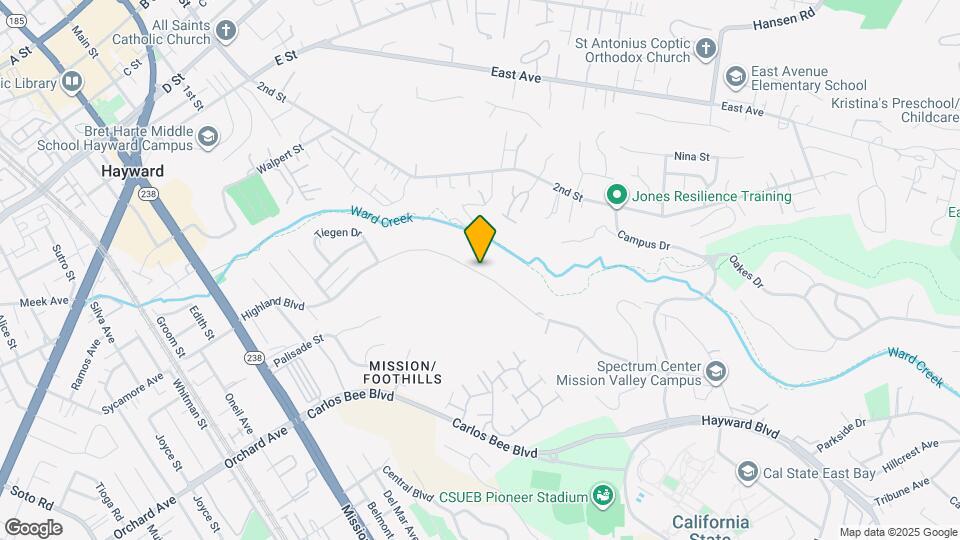 1444 Highland Blvd Map and Location Details