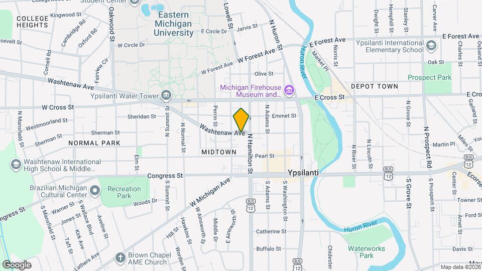 409 Washtenaw Rd, Unit 2 Mapa y Detalles de la Ubicación