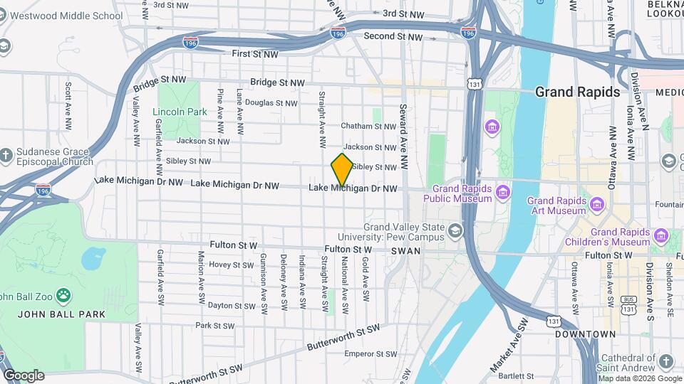 125 National Ave NW Map and Location Details
