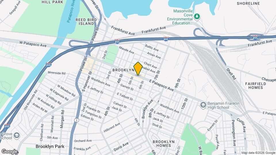 523 E Patapsco Ave Map and Location Details