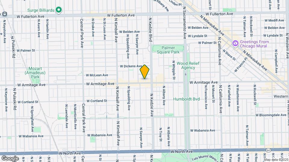 3220 W Armitage Ave, Unit 302 Map and Location Details
