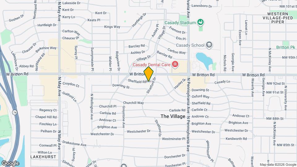 1908 Sheffield Rd Map and Location Details