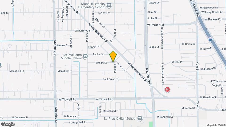 5935 C Beall St Map and Location Details