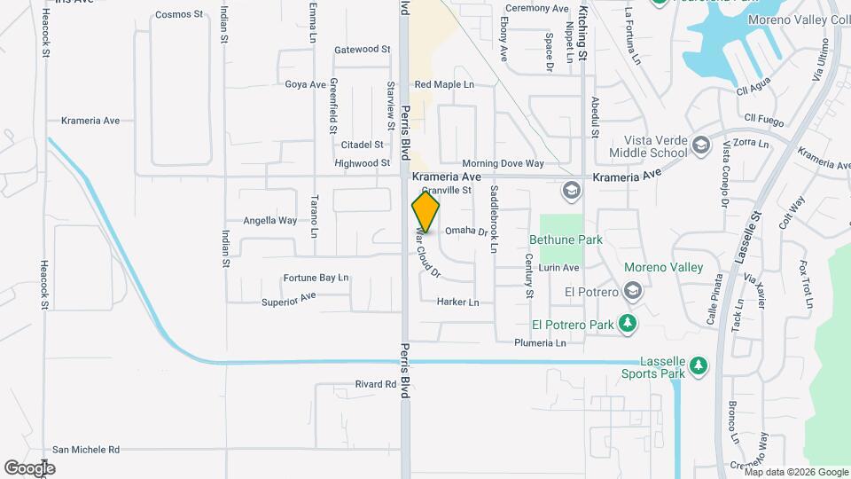 16642 War Cloud Dr Map and Location Details