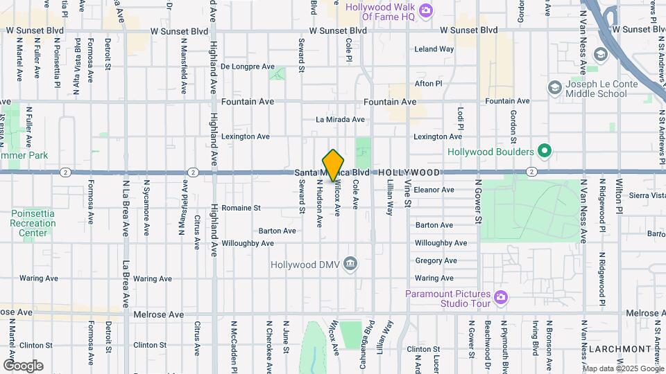 1037 Wilcox Ave Map and Location Details