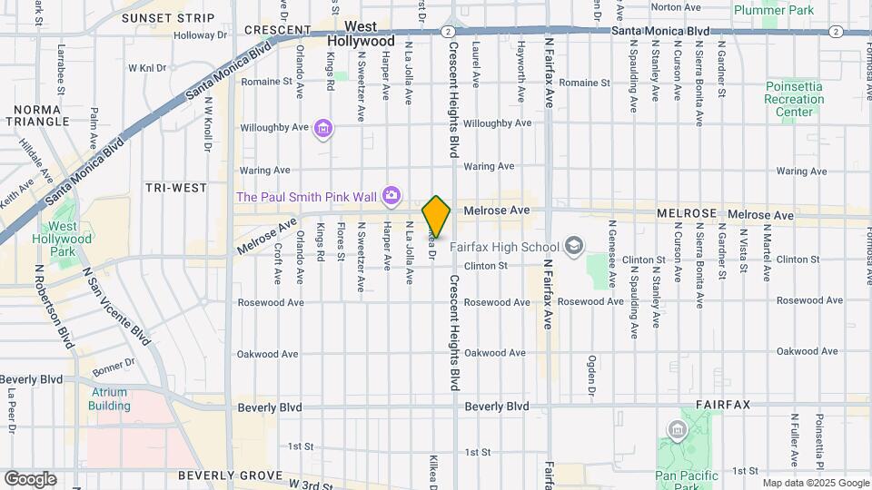 628 N Kilkea Dr Map and Location Details