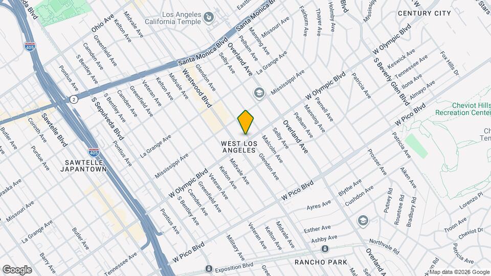 2151 Glendon Ave Map and Location Details