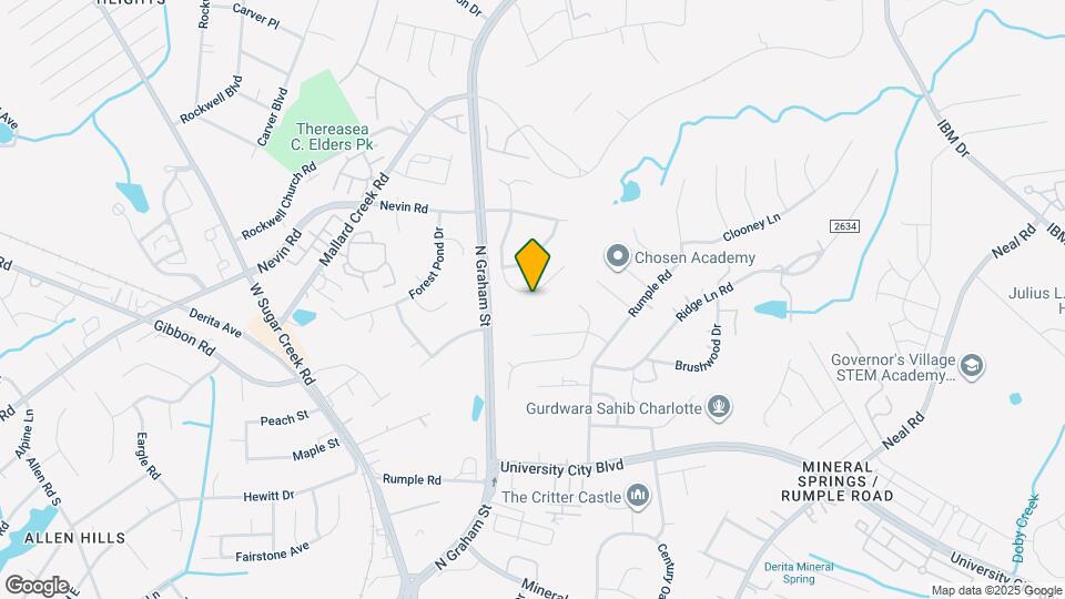 6119 Spanish Moss Ln Map and Location Details