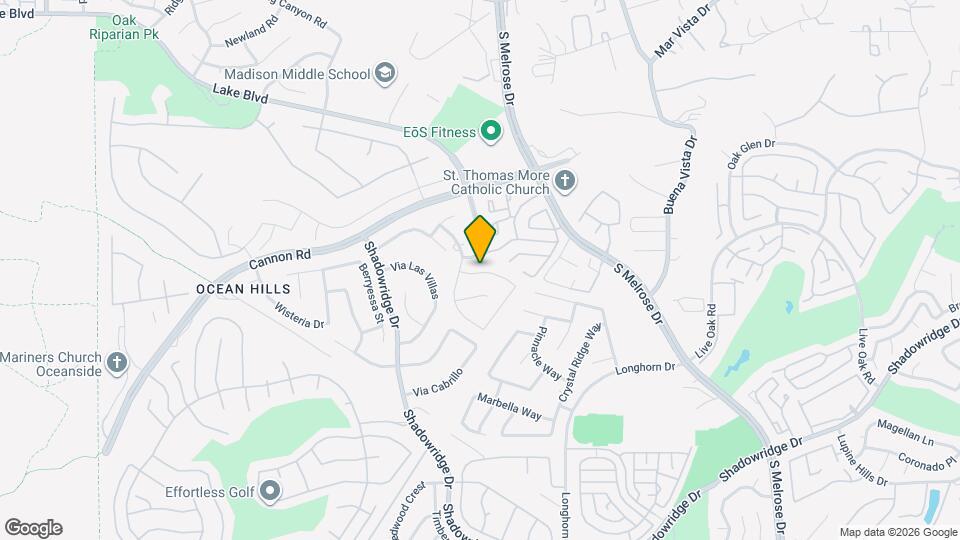 3619 Via Bernardo Map and Location Details