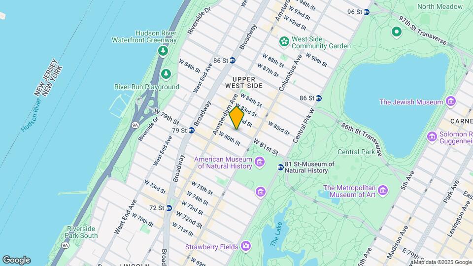 134 W 81st St Mapa y Detalles de la Ubicación