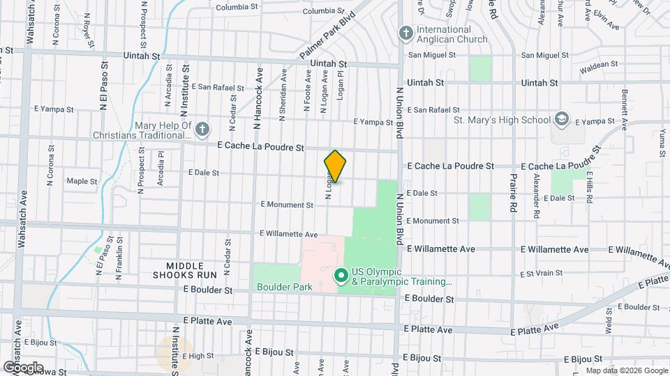 723 N Logan Ave Map and Location Details