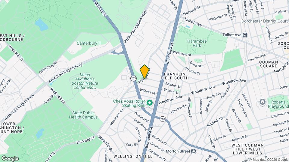 480 Harvard St Map and Location Details